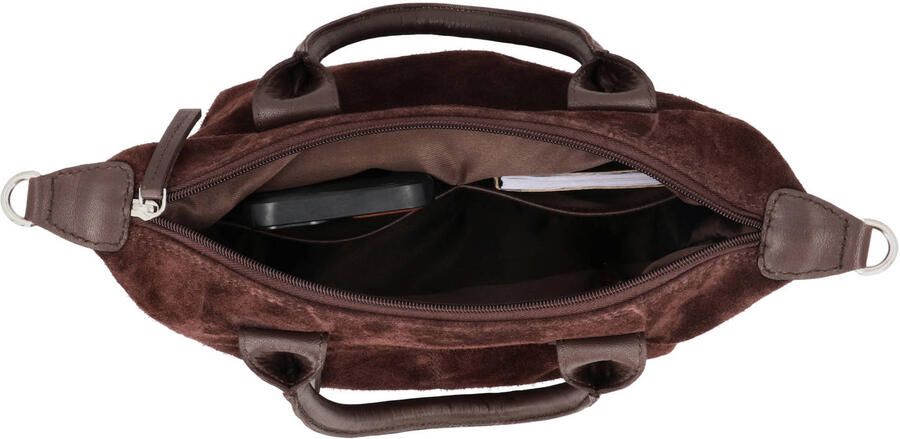 Charm London leren mini shopper Buckingham Royale bruin - Foto 3