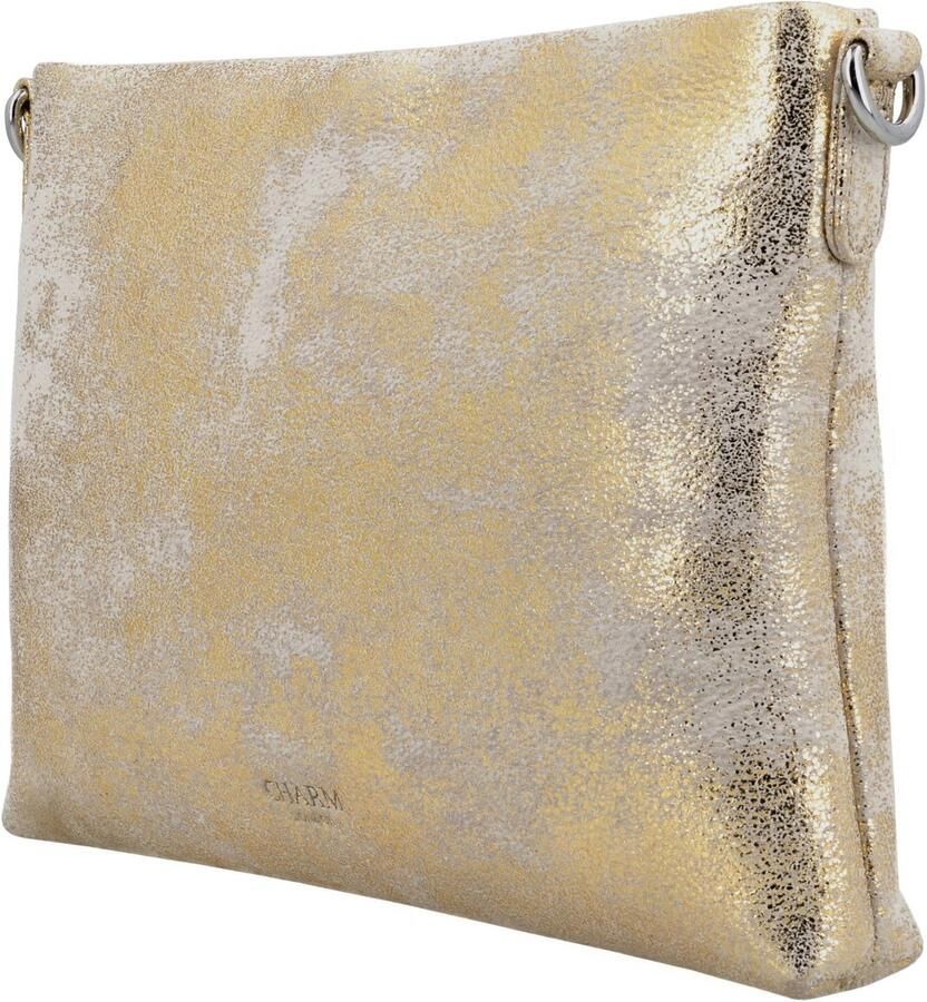 Charm London leren crossbody tas South Hill goudkleurig - Foto 2