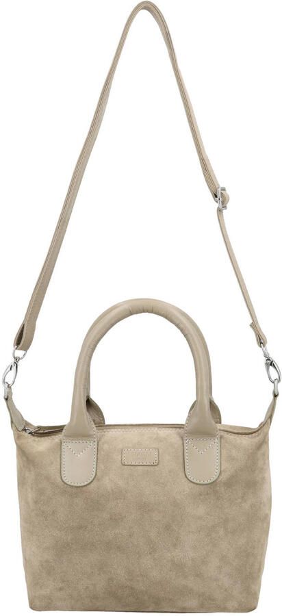 Charm London leren mini shopper Buckingham Royale zand - Foto 3