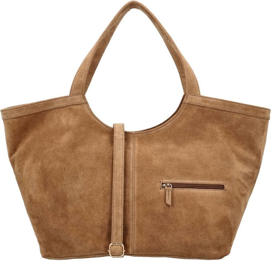 Charm London leren shopper Sevilla camel