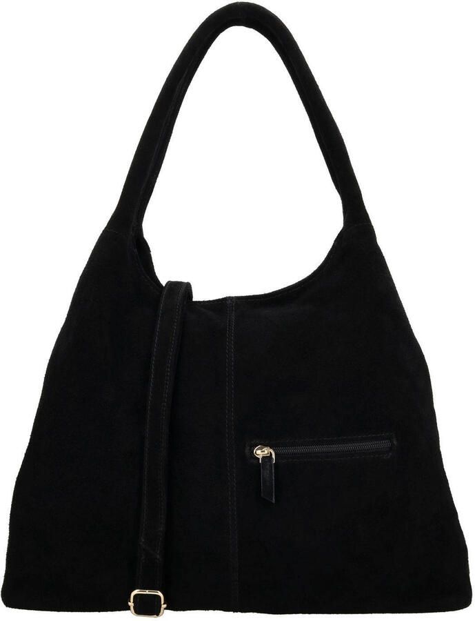 Charm London leren schoudertas Sevilla zwart