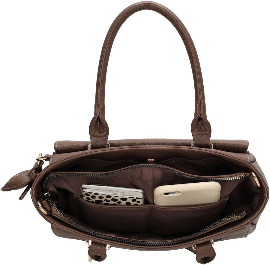Charm London handtas Cambridge bruin - Foto 2
