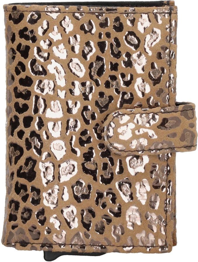 Charm London pasjeshouder Camberwell met panterprint camel