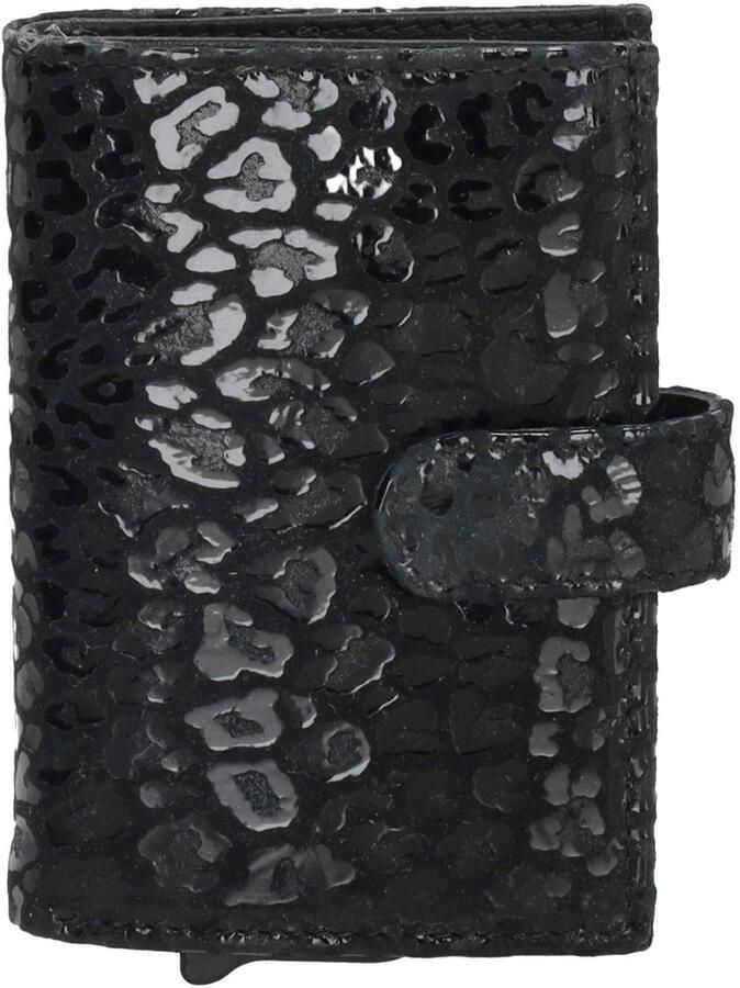 Charm London pasjeshouder Camberwell met panterprint zwart