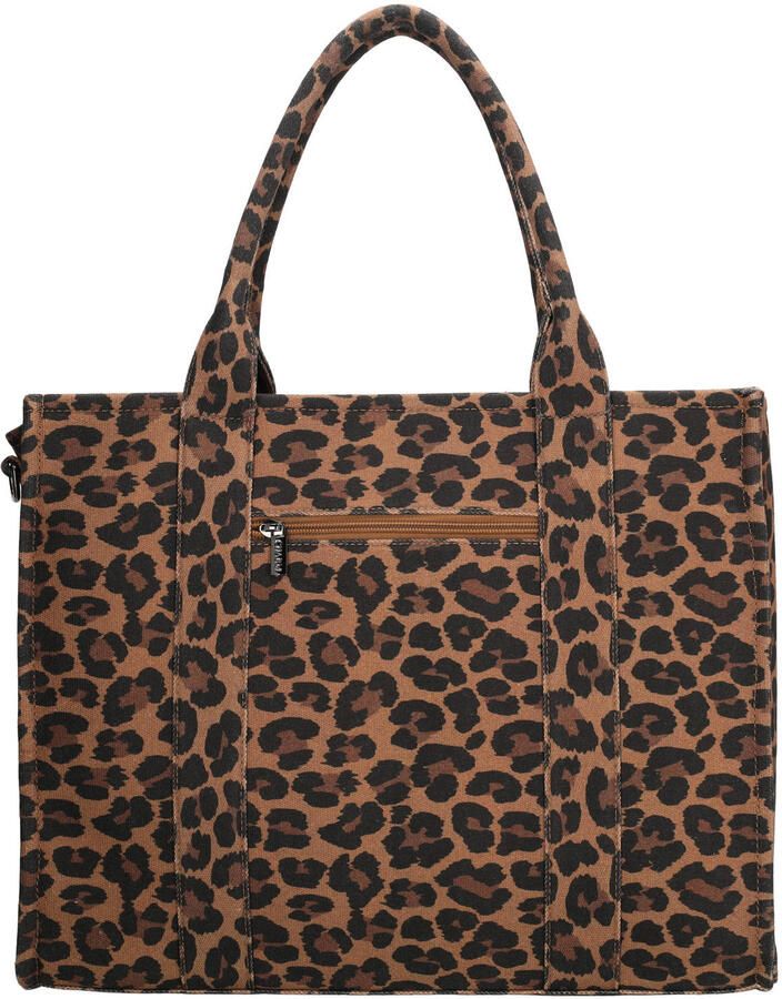 Charm London shopper Bond Avenue met panterprint bruin - Foto 2