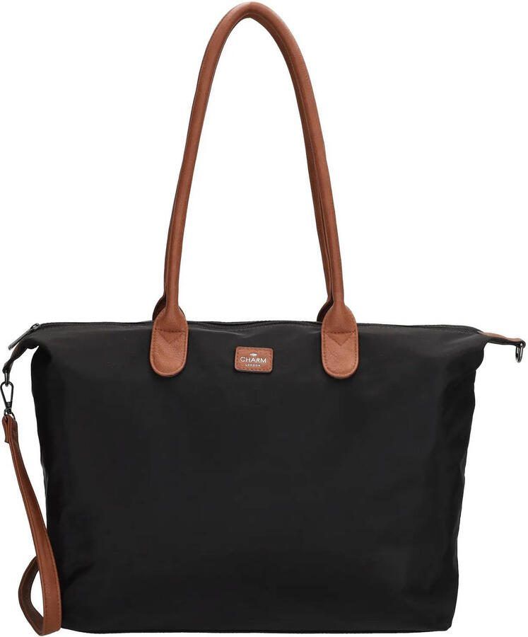 Charm London shopper Buckingham zwart