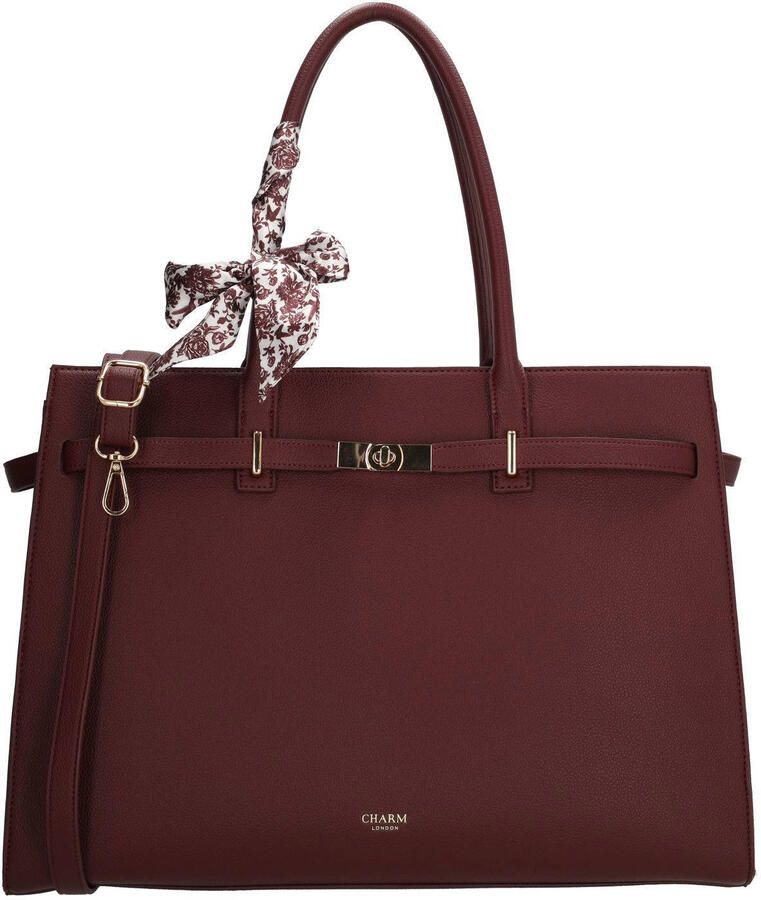 Charm London shopper The Hamptons bordeauxrood