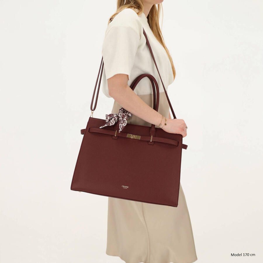 Charm London shopper The Hamptons bordeauxrood - Foto 2