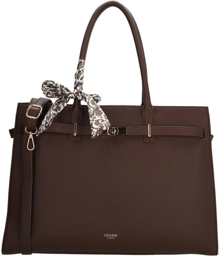 Charm London shopper The Hamptons donkerbruin