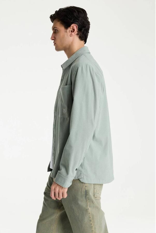 CHASIN' Axel Tecno regular fit overshirt lichtgroen - Foto 3