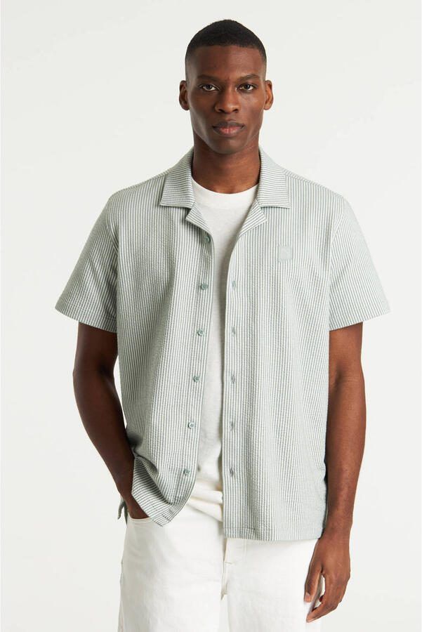 CHASIN' casual overhemd groen - Foto 1