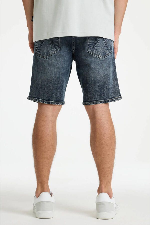 CHASIN' Evan.S Smoke regular short dark blue denim - Foto 3
