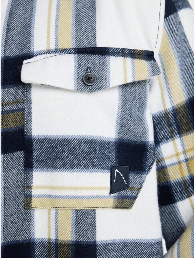 CHASIN' geruit overshirt donkerblauw - Foto 2