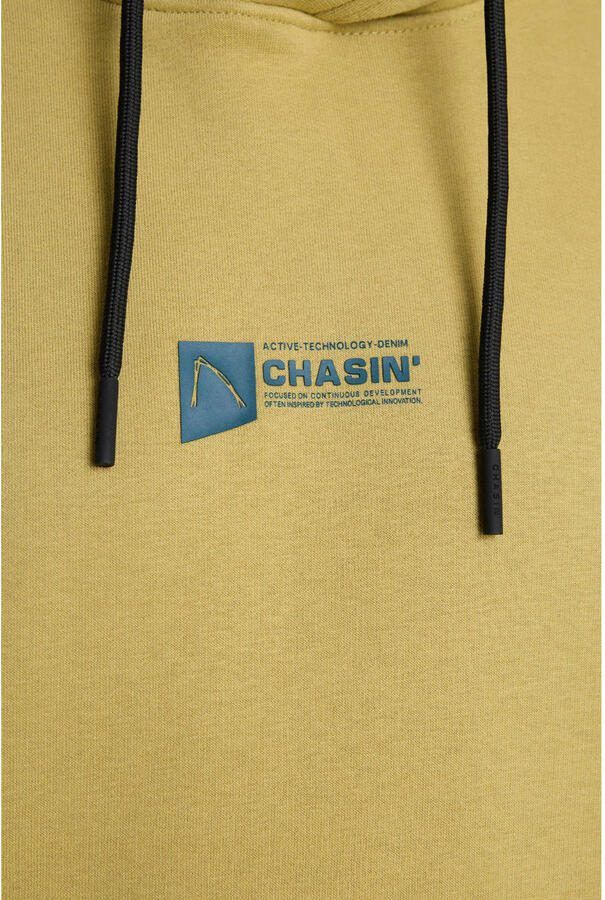CHASIN' hoodie met backprint geel - Foto 2