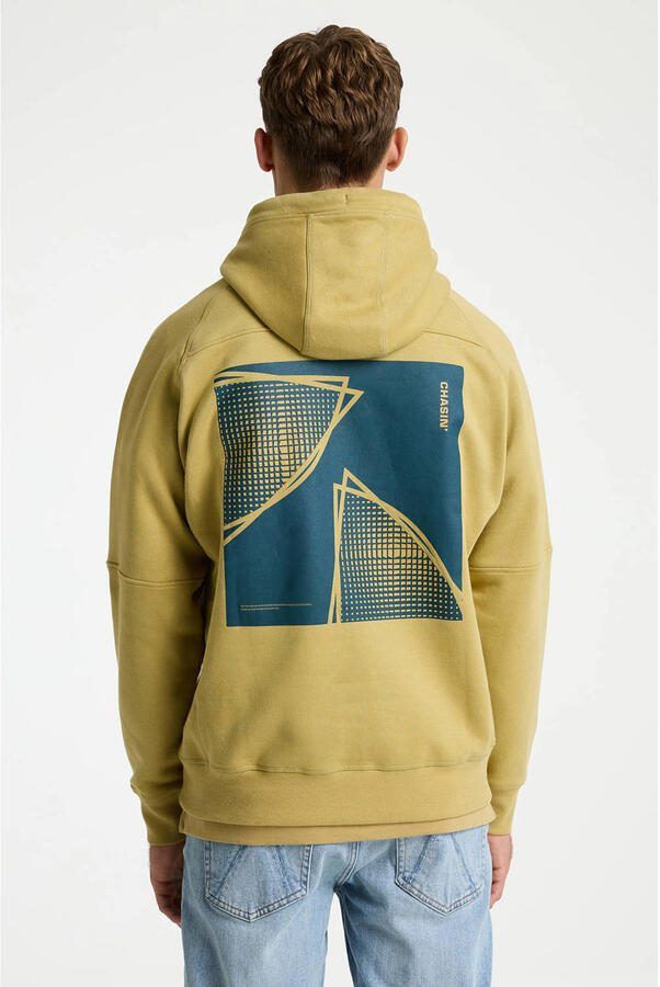 CHASIN' hoodie met backprint geel - Foto 3