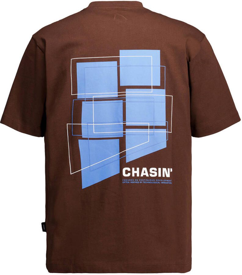 CHASIN' oversized T-shirt met backprint bruin - Foto 2