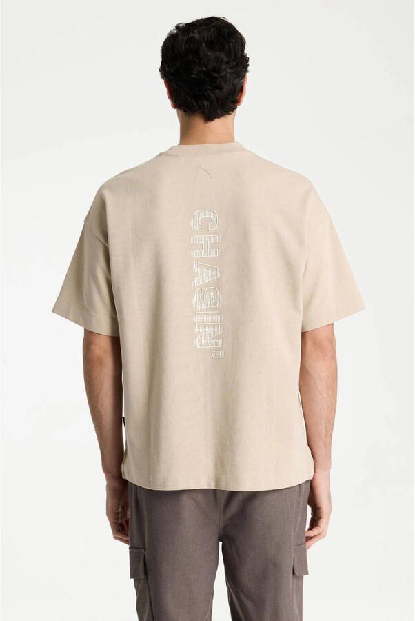 CHASIN' oversized T-shirt met backprint cement - Foto 3