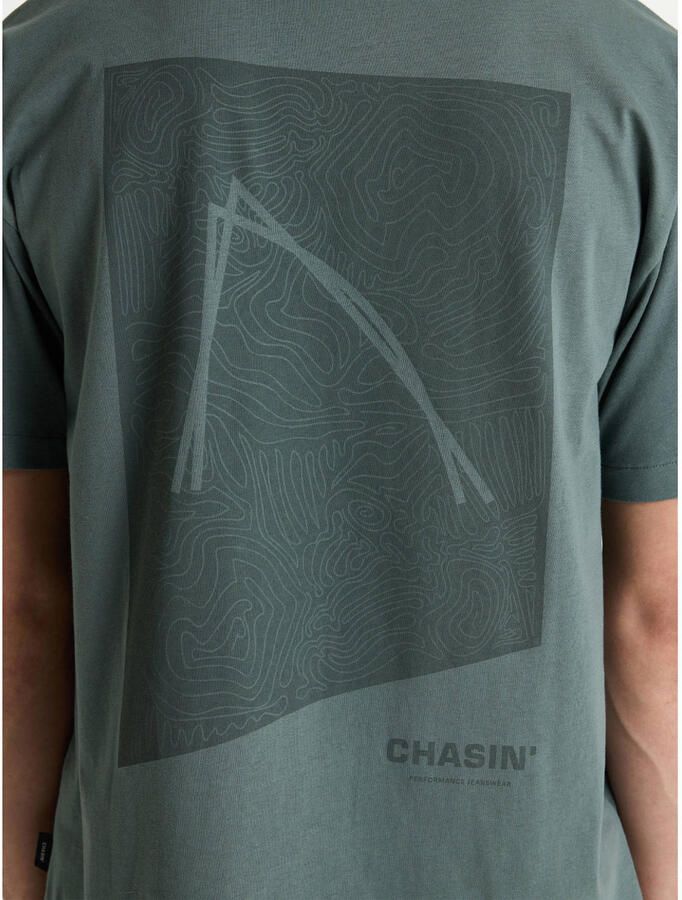 CHASIN' oversized T-shirt met backprint donkergroen - Foto 2