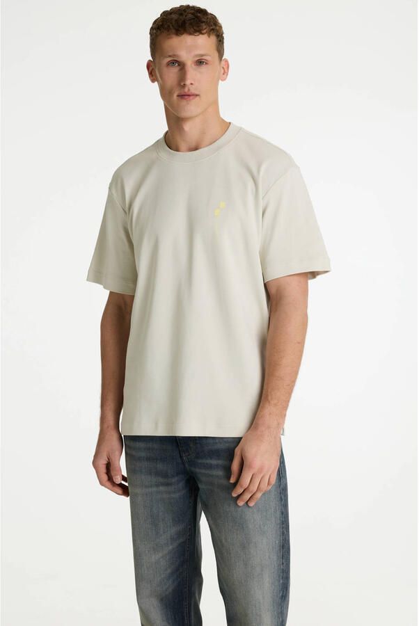 CHASIN' oversized T-shirt met backprint ecru