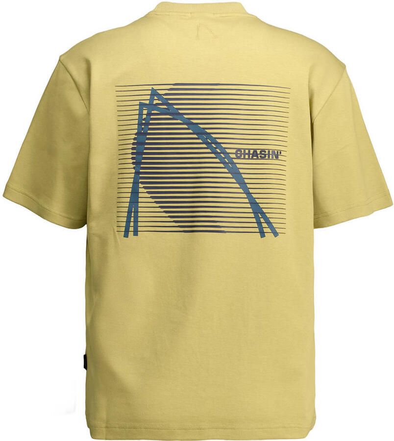 CHASIN' oversized T-shirt met backprint geel - Foto 2