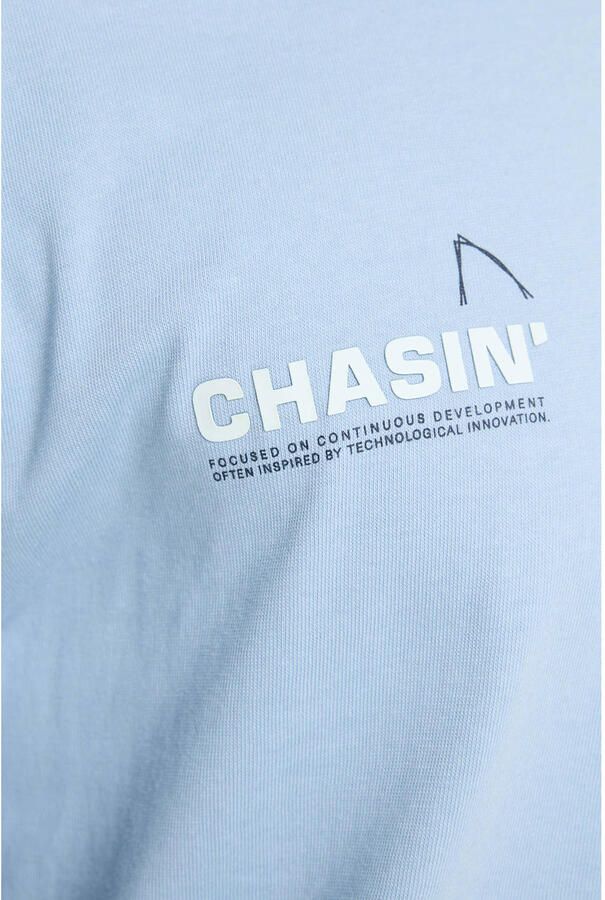 CHASIN' oversized T-shirt met backprint lichtblauw - Foto 3