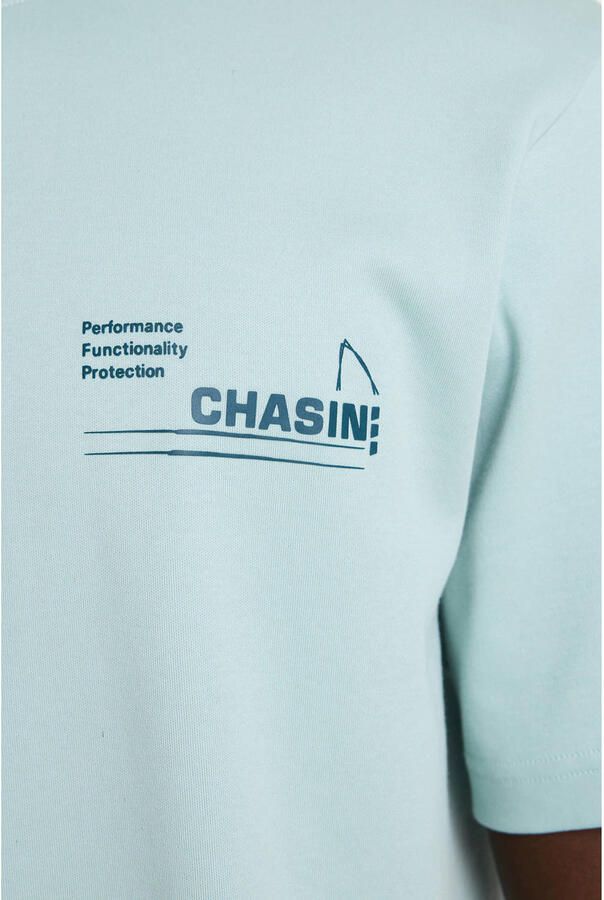 CHASIN' oversized T-shirt met backprint lichtblauw - Foto 2
