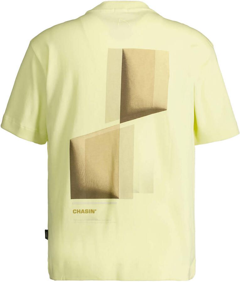 CHASIN' oversized T-shirt met backprint lichtgeel - Foto 2
