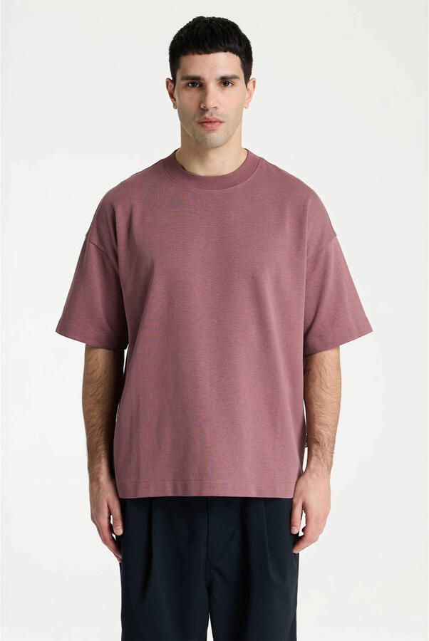 CHASIN' oversized T-shirt met backprint rose taupe - Foto 5