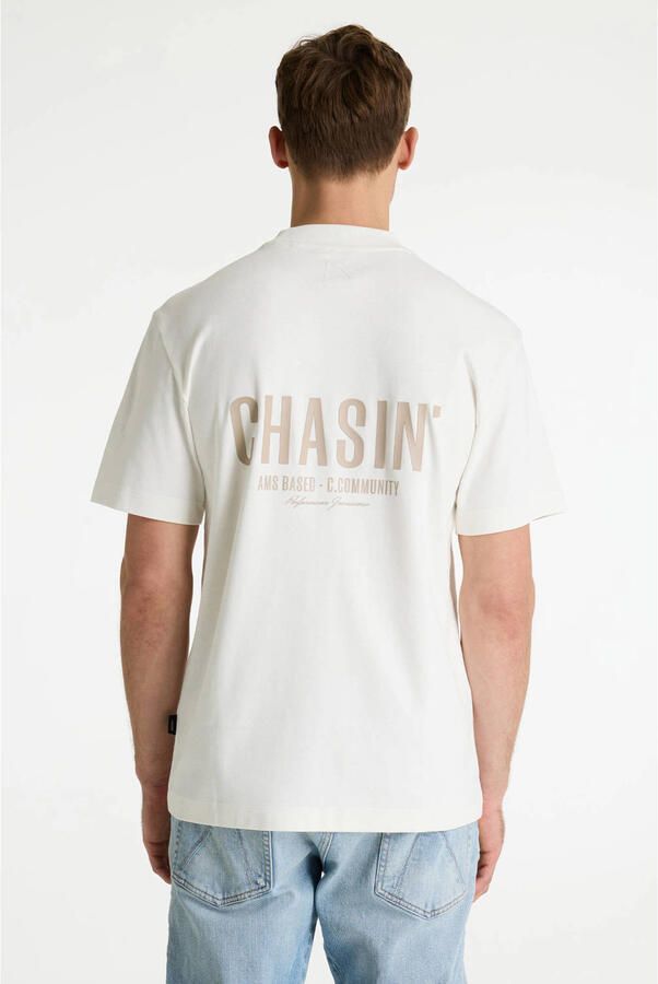 CHASIN' oversized T-shirt met backprint wit - Foto 3