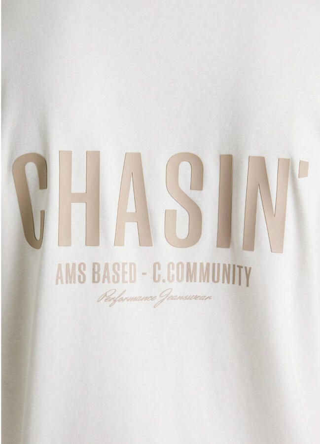 CHASIN' oversized T-shirt met backprint wit - Foto 2
