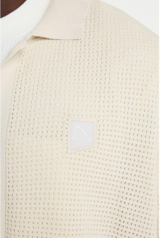 CHASIN' regular casual overhemd gebreid beige - Foto 2