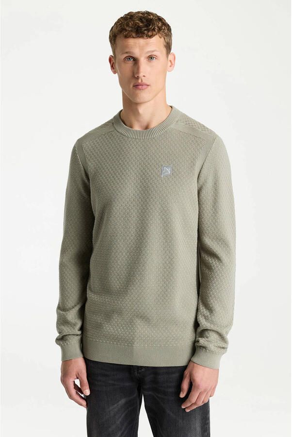 CHASIN' regular fit gebreide trui shadow