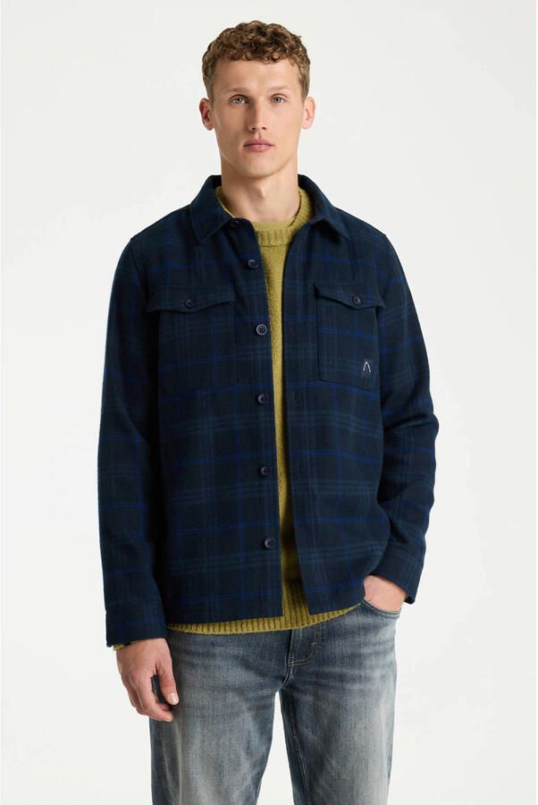 CHASIN' regular fit geruit overshirt salute