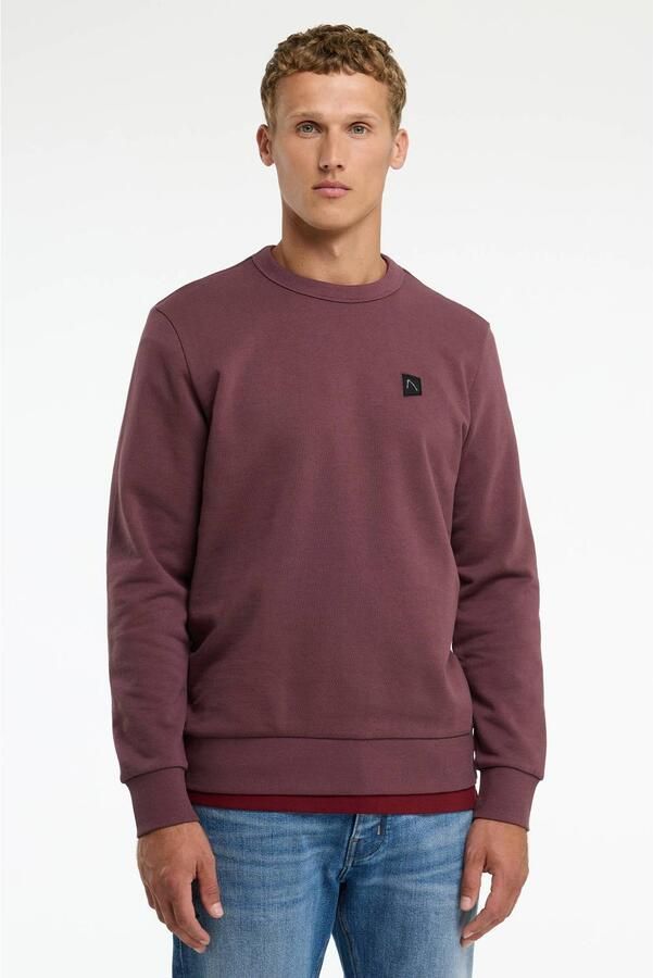 CHASIN' regular fit sweater paars