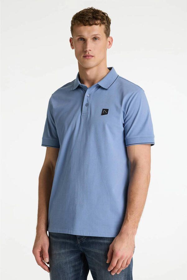 CHASIN' regular polo blauw