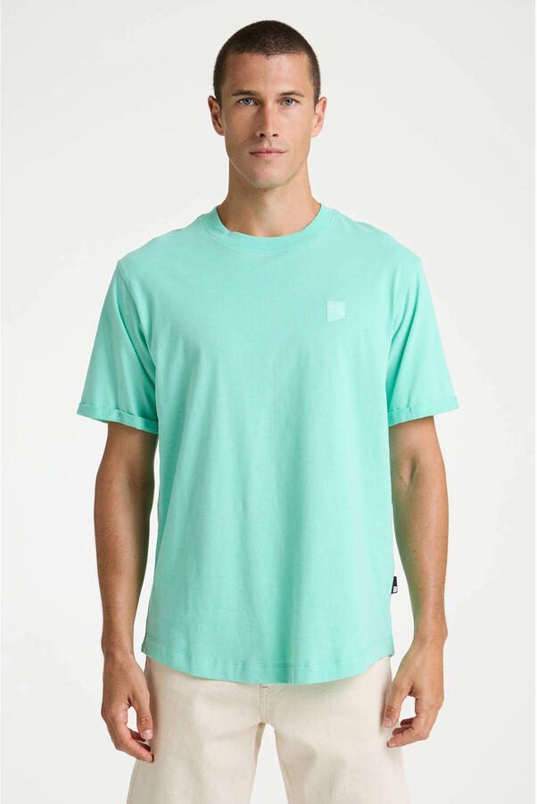 CHASIN' regular T-shirt cyaan