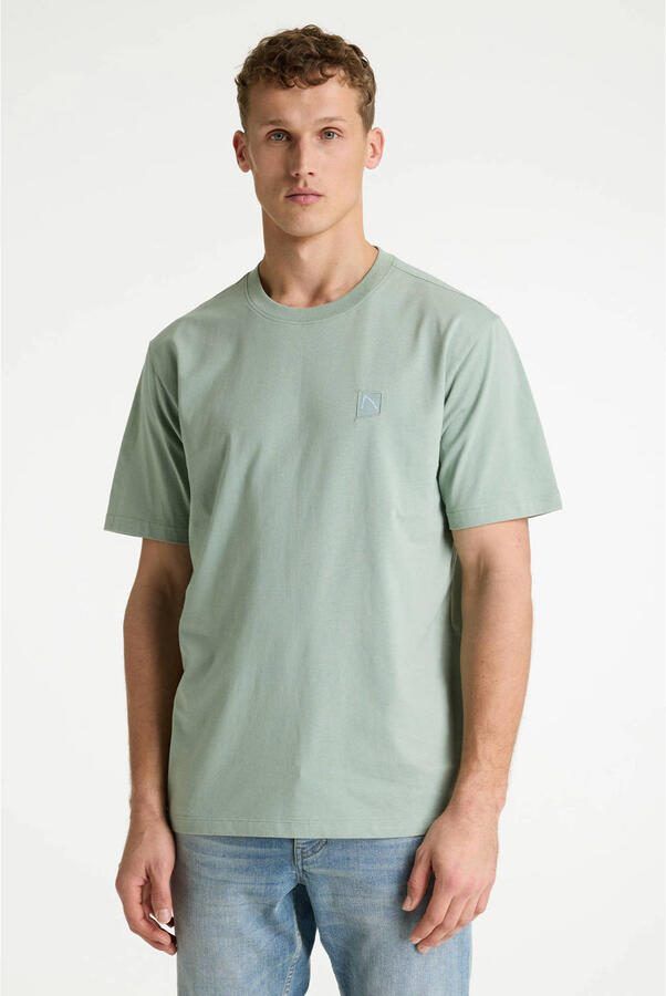 CHASIN' regular T-shirt met backprint groen