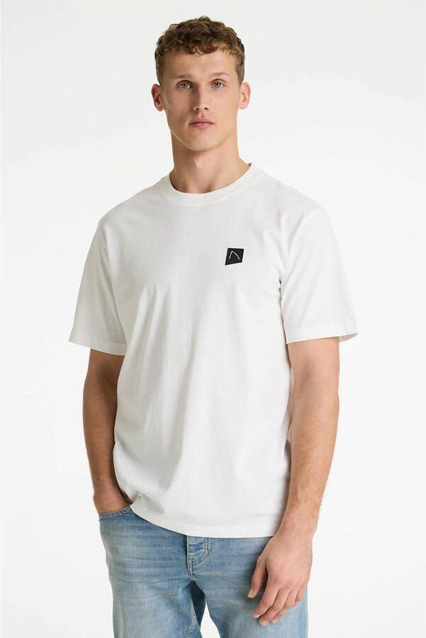 CHASIN' regular T-shirt met backprint wit