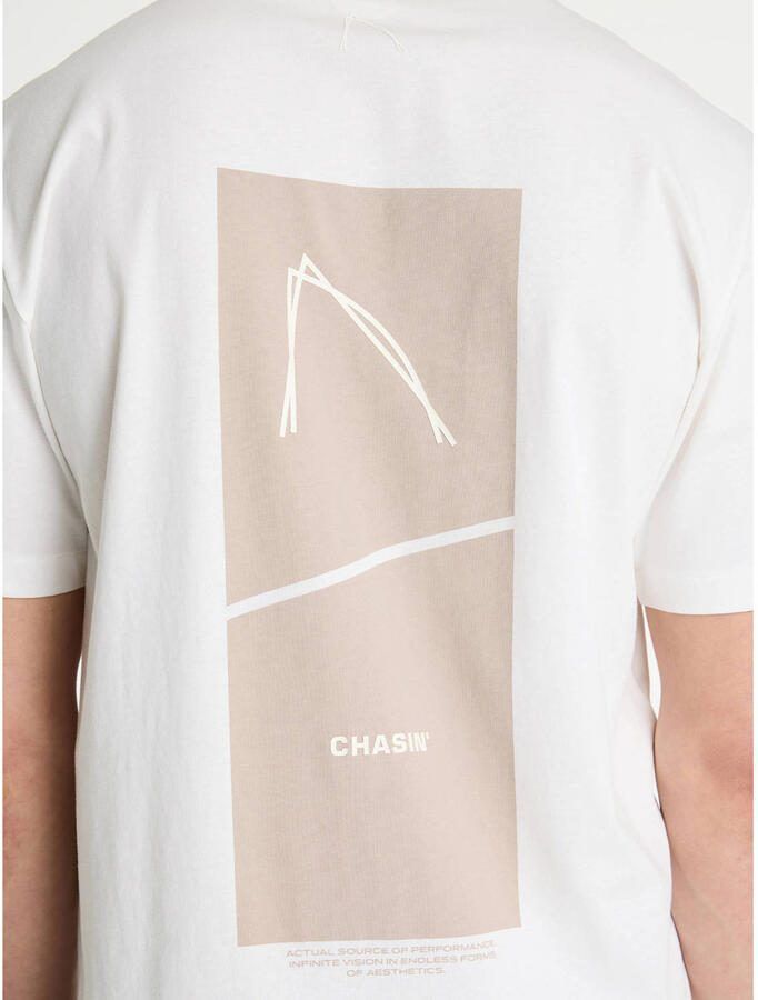 CHASIN' regular T-shirt met backprint wit - Foto 2