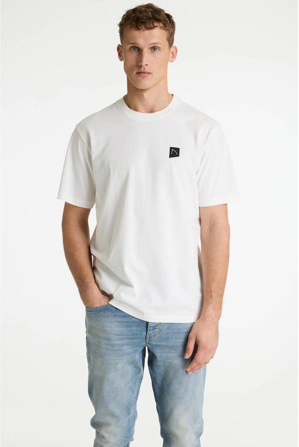 CHASIN' regular T-shirt met backprint wit