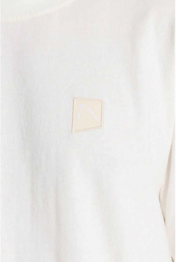 CHASIN' regular T-shirt met linnen ecru - Foto 2
