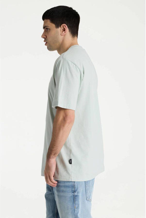 CHASIN' regular T-shirt met linnen lichtgroen - Foto 3