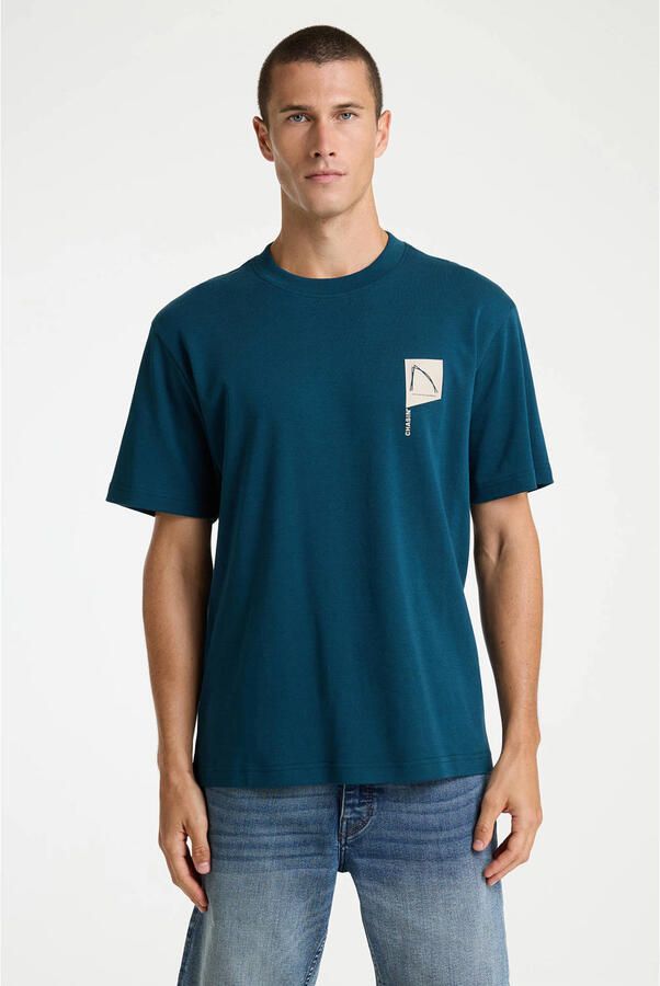 CHASIN Heren Polo's & T-shirts 52110088_reco Petrol - Foto 5