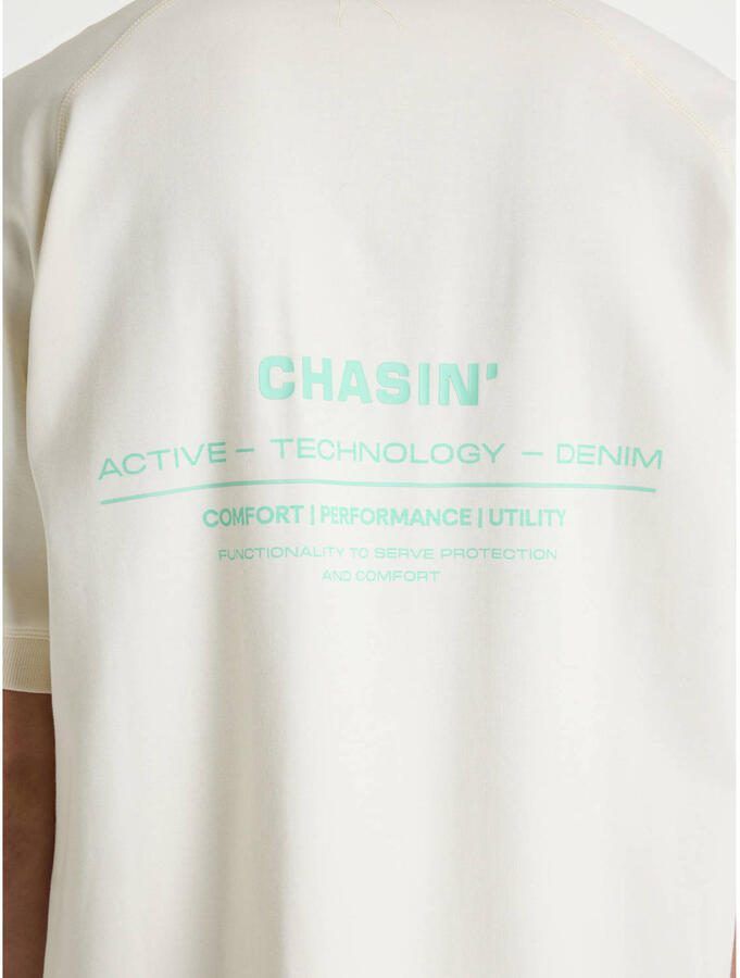CHASIN' relaxed T-shirt met backprint ecru - Foto 2