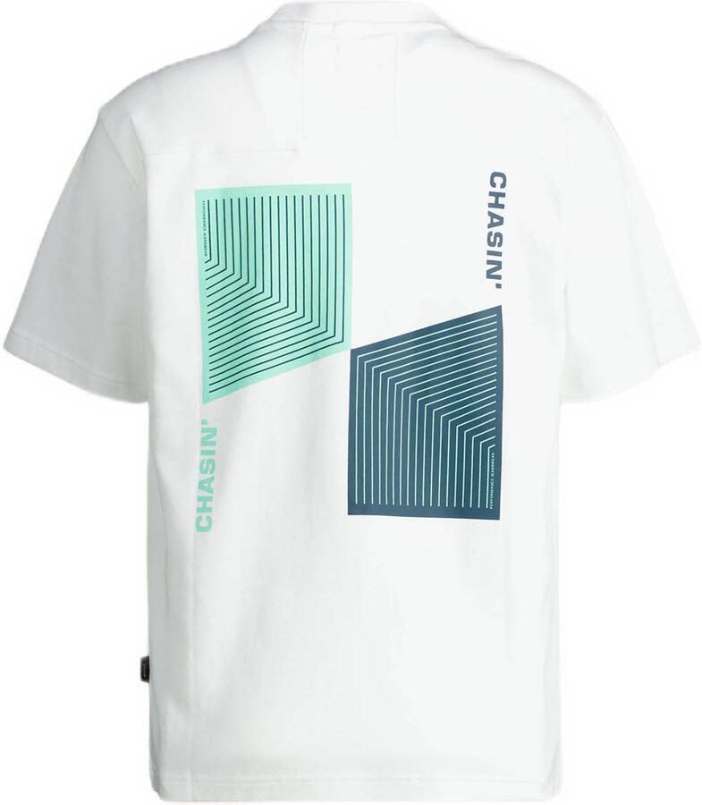 CHASIN' relaxed T-shirt met backprint wit - Foto 2