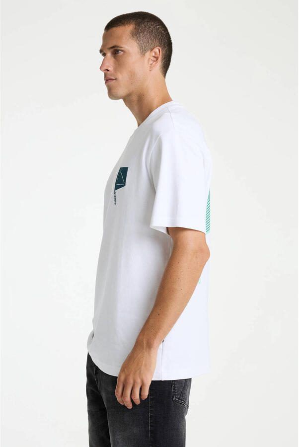 CHASIN' relaxed T-shirt met backprint wit - Foto 3