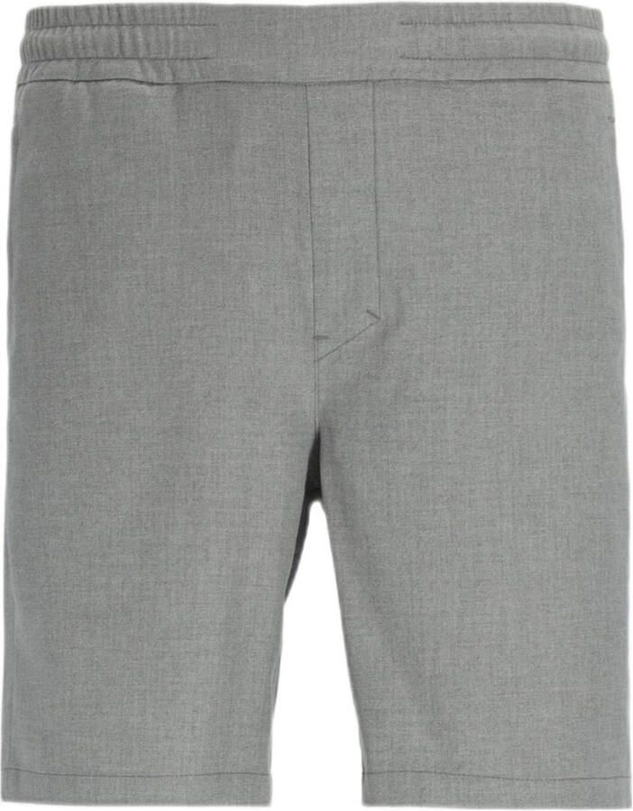 Chasin Stone Washed Denim Shorts Gray Heren