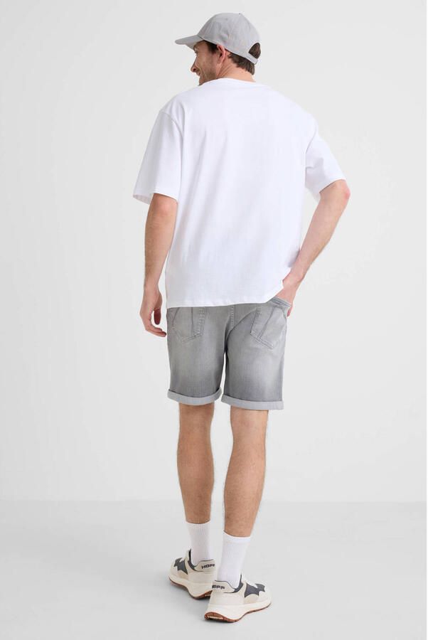 CHASIN' slim short grey denim - Foto 3
