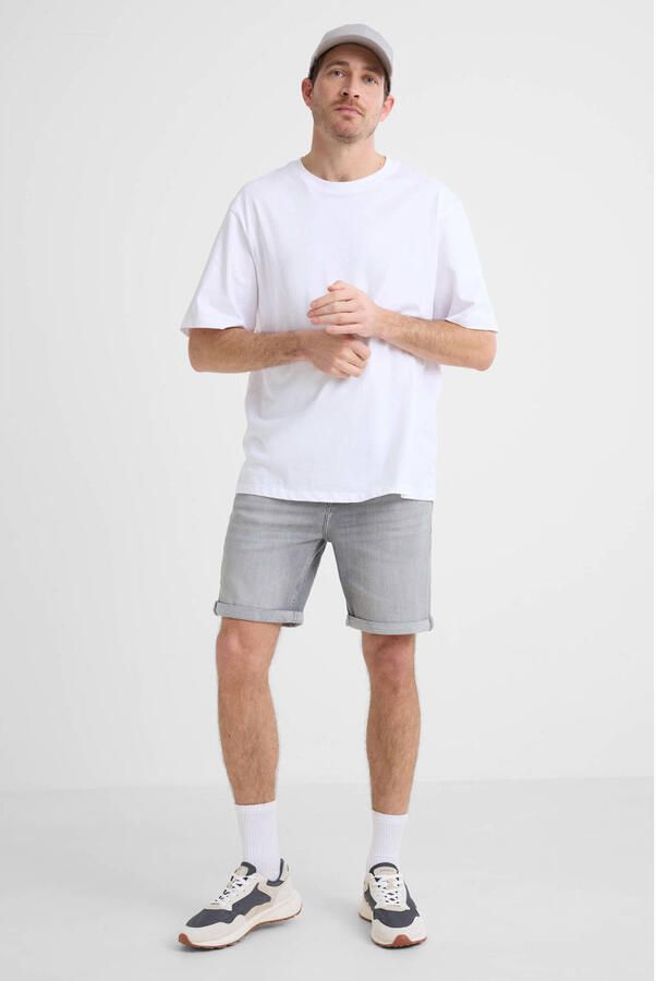 CHASIN' slim short grey denim - Foto 4