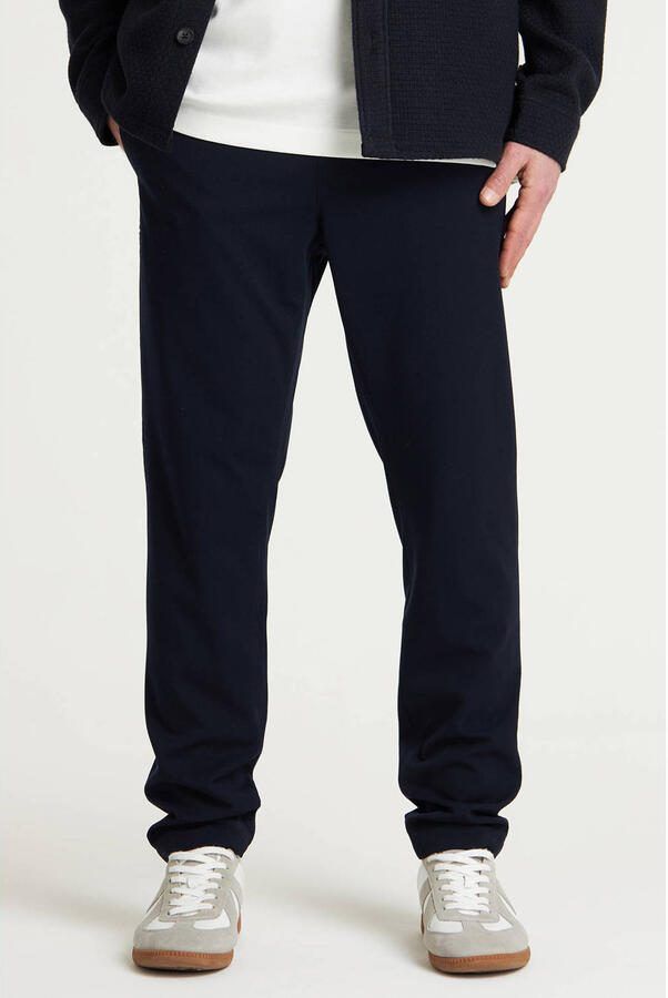 CHASIN' Stone Dual slim chino donkerblauw